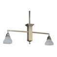 thumbnail image 4 of Meyda Tiffany 129070 Bungalow 2 Light 40" Wide Linear Pendant - Nickel, 4 of 7