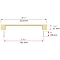 thumbnail image 2 of Richelieu Bp8192 7-9/16" Center To Center Handle Cabinet Pull - Brass, 2 of 4