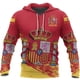 thumbnail image 4 of Sudadera con capucha con estampado de la bandera nacional de España en 3D para hombre, ropa de calle, nueva moda, jerseys de manga larga, 4 of 5