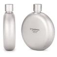 thumbnail image 2 of TOMSHOO 150ml Leakproof Titanium Flask Whisky Flask for Outdoor Camping Backpacking Travel Picnic, 2 of 7