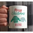 thumbnail image 2 of Coffee Mug, Merry Christmas Brother, Fair Isle Ugly Sweater Design, 1-Pack, 2 of 3
