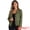 Army Green, variant on Women's Faux Suede Lapel Collar Button Down Long Sleeve Blazer XL Desert Tan