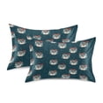 thumbnail image 2 of Owls Pattern Queen Size Satin Pillowcase 30''x20'' Double-Sided Print Soft Wrinkle Resistant, 2 of 9