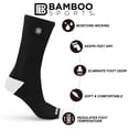 thumbnail image 2 of Calcetines Bamboo Sports Premium Crew Work que absorben la humedad, 2 of 9