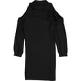 thumbnail image 2 of bar III Vestido camisero con hombros descubiertos para mujer, negro, mediano, 2 of 2