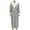 Gray, variant on Mens Long Robes with Hood Full Length Hooded Bathrobe Fleece Plush Fluffy Housecoat Nightgown Navy