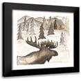 thumbnail image 1 of Shamp, Cindy 12x12 Black Modern Framed Museum Art Print Titled - Moose, 1 of 5