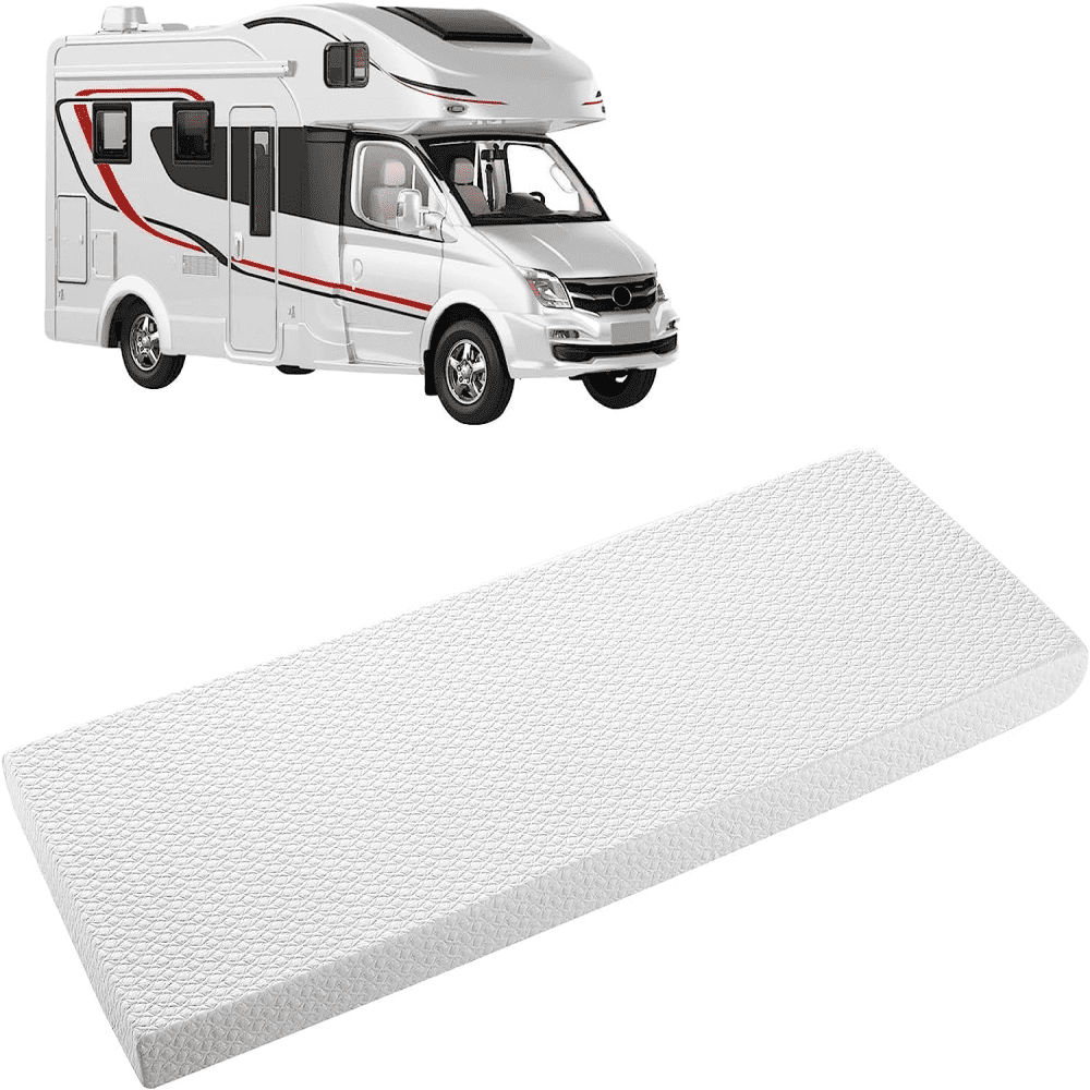 RV Short Queen Mattress Topper (60" x 75") 4Inch Medium Firm Memory
