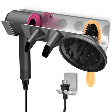 Accessory Bracket (EEEKit Wall Mount Bracket for Dyson Supersonic Hair Dryer, Iron Hanger Bracket Holder for Dyson Supersonic Hair Dryer Accessories Aluminum)