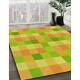 thumbnail image 2 of Ahgly Company Indoor Round Patterned Chameleon Green Area Rugs, 5' Round, 2 of 6