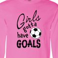 thumbnail image 4 of Inktastic Girls Gotta Have Goals Soccer Long Sleeve T-Shirt, 4 of 5