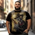 thumbnail image 2 of Men T Shirt for Big & Tall Man Graphic Short Sleeve Plus Size Oversized Tee Tshirts 2XLT 3DTS10100, 2 of 8