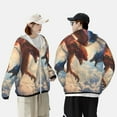 thumbnail image 5 of Picia Cloud Red And Blue Dragon Women's Men's UPF 50+ Sun Protection Hoodie Shirt Long Sleeve SPF Fishing Outdoor UV Hiking Lightweight Shirts-Large, 5 of 9