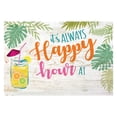 thumbnail image 4 of Personalized Planet 27x18 It's Always Happy Hour Doormat with Custom Family Name Printed on Colorful Rectangular 1/4” Thick Non Slip Mat for Kitchen Hallway Deck or Porch, 4 of 6
