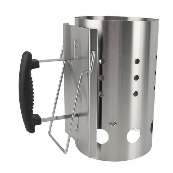 Chimney Starter Stainless Steel Portable Efficient Charcoal Starter Barrel for Barbecue Camping Picnic