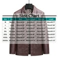 thumbnail image 3 of Xzbqbs Men's Leather Jackets Faux Leather Jacket for Men Classic Causal PU Leather Motorcycle Lapel Business Biker Vintage Jacket, 3 of 7