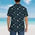 thumbnail image 4 of Sikiie Christmas Snowflakes1 Print Men's Hawaiian Shirt, Summer Beach Button Pocket Short Sleeve T-Shirt,Large, 4 of 7