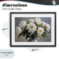 thumbnail image 4 of Stupell Industries French Country In Full Bloom White Peonies Black Framed Print Under Glass, 20 x 14, by Petals Prints Design, 4 of 8