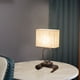 thumbnail image 5 of RKSTN Wall lamps Bedside Table Lamp With 2 USB Charging Portsh And 2 AC Sockets Press Lamp With Fabric Linen Shade For Living Room Bedroom Office Reading Work, 5 of 8