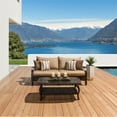 thumbnail image 2 of RST Brands Barcelo 2 Piece Fabric Outdoor Sofa & Coffee Table - Maxim Beige, 2 of 6