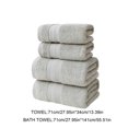 thumbnail image 3 of 4 Piece Premium Towel Set, 2 Bath Towels , 2 Hand Towels , Ring Spun Cotton, Highly Absorbent Towels for Bathroom, Gym, Hotel, and Spa,Green, 3 of 7