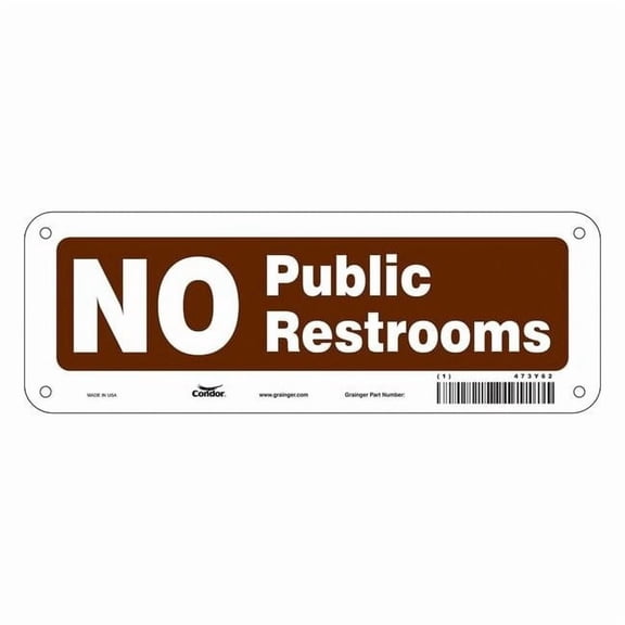 Condor Safety Sign,3 1/2 x 10 in,Polyethylene 473Y62