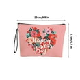 thumbnail image 4 of Valentine’s Day Cosmetic Bag Lipstick Bag, 10x6.7 Inch Flowers & Hearts Printed Portable Zipper Cute Stocking Stuffer Present, 4 of 6