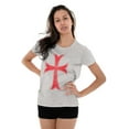 thumbnail image 4 of Medieval Knight Templar Christian Womens Fitted Plus Size Graphic Tee Brisco Brands 2X, 4 of 5