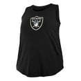 thumbnail image 2 of Women's New Era  Black Las Vegas Raiders Plus Size Tank Top, 2 of 3