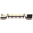 thumbnail image 2 of vidaXL 10 Piece Patio Lounge Set with Cushions Poly Rattan Black, 2 of 7