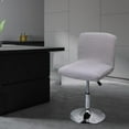 thumbnail image 6 of Bar Chairs cover Removable Washable Stool Protectors Short Back cover dirty for Dinning Room Hotel Office Light Grey, 6 of 9