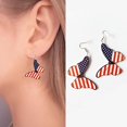 thumbnail image 1 of WILLBEST Aretes Colgantes Acrílicos Con Diseño De Bandera Para Mujer, Bonitos Y Divertidos, Para El Día De La Independencia, 4 De Julio, 1 of 5