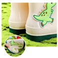 thumbnail image 6 of Otqutp Kids Rain Boots Boys Girls Dinosaur Non-slip Waterproof Rubber Shoes Outdoor Easy-On Mid-Calf Boots for Toddlers, 6 of 8