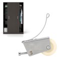 thumbnail image 1 of 2Set Rust Resistant Stainless Steel Sliding Wardrobe Pulley, Smooth Running, Silent Design, Lightweight, High Strength, Suitable for Sliding Doors, Bedroom, Kitchen, Bathrooms, 1 of 7