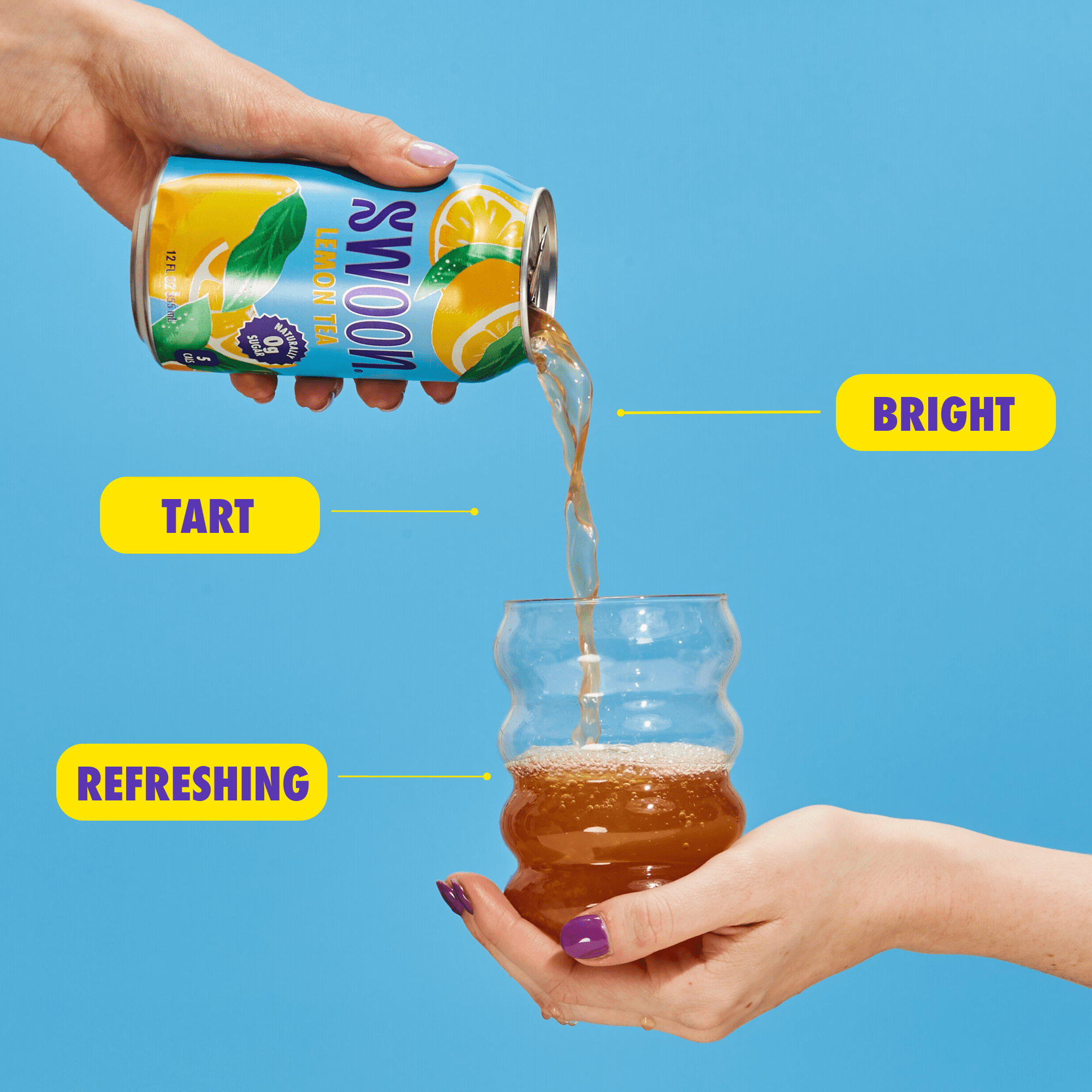 Swoon Lemon Tea - Case of 12 - 12 fl oz