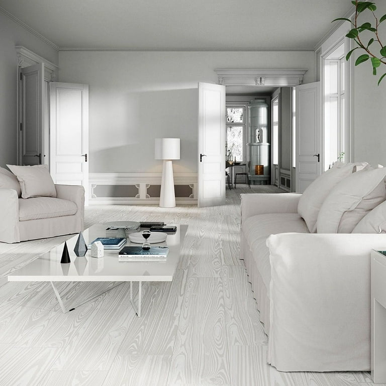 Bond Tile Sketchwood White 8 in. x 48 in. Matte Porcelain Floor and Wall Tile (5 Pieces 12.91 Sq. Ft. / Box) Bond Tile Sketchwood White 8 in. x 48 in. Matte Porcelain Floor and Wall Tile (5 Pieces 12.91 Sq. Ft. / Box)