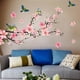 thumbnail image 4 of - Calcomanías de pared con flores de melocotón y pájaros, tamaño XL (250 x 150 cm) I Pegatinas De Pared Autoadhesivas Rosas Rama De Cerezo Plantas Para Sala De Estar Dormitorio Cocina Pasill, 4 of 5