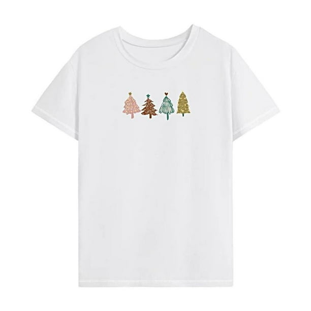 Camiseta para mujer Camiseta básica Ropa deportiva Camiseta de cuello redondo para mujer para senderismo Viajar S