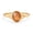 Rose Plated, variant on Oval Sunstone Engagement Ring, Solitaire Signet Band, Unique Wedding Ring, Minimalist Promise Ring, October Birthstone Ring, 925 Sterling Silver Ring