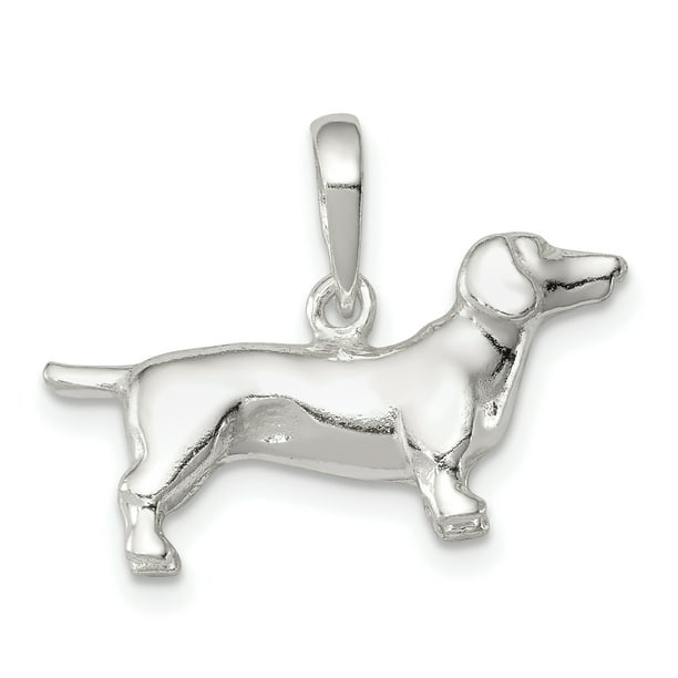 IceCarats 925 Sterling Silver Dachshund Pendant Charm Necklace Animal