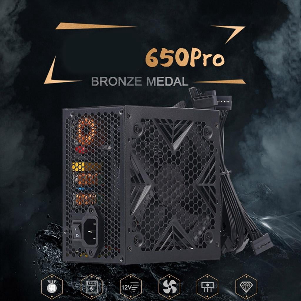 lanema Computer Power Supply 550W/650W/750W Optional with Quiet 120mm Fan and Comprehensive Protections