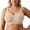 Khaki, variant on Women's Supportive Wireless Full Coverage Seamless Comfort Fuller Cup Uplift Shape Everyday Plus Size Bra, Size M