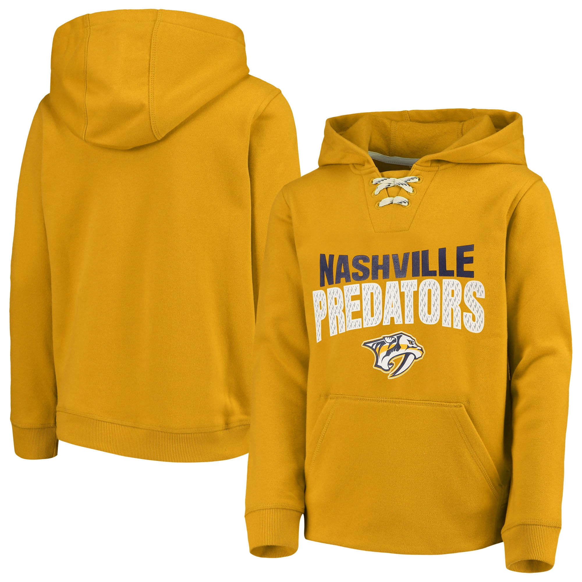 nashville predators lace up hoodie