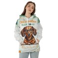 thumbnail image 4 of Dachshund Doxie Mother Book Lover Living That Dog Mom Life Happy Mother's Day All Over Print 3D Hoodie Unisex Merch Hoodies Wiener Dog Lover Gifts Idea - 03004, 4 of 6