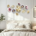 thumbnail image 7 of 36"Large Wall Clock – 3D Metal Ginkgo Leaf Decorative Wall Clock, Non-Ticking Wall Clocks Battery Operated, Modern Clocks for Living Room, Gift-Ready for Home or Office, 7 of 7