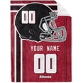 thumbnail image 4 of Atlanta Blanket Gifts for Men Women Boy Throw Blanket Custom Name and Number, 4 of 5