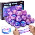 thumbnail image 1 of Slime Party Favors JOYIN Pink Galaxy, paquete de 24 unidades, para aliviar el estrés, 1 of 7