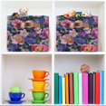 thumbnail image 6 of Yayeee Canvas Storage Basket with Handles for Shelves Fabric Bins Closet Organizer, Soft Pinks Flowers, 6 of 8