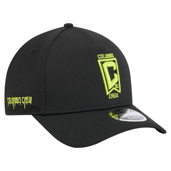 Men's New Era Black Columbus Crew 2025 Jersey Hook 9FORTY M-Crown Adjustable Hat