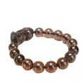 thumbnail image 3 of K-KED Beads Bracelet Natural Obsidian Jade Charm Chain Handmade Coffee Gemstone Unisex, 3 of 9